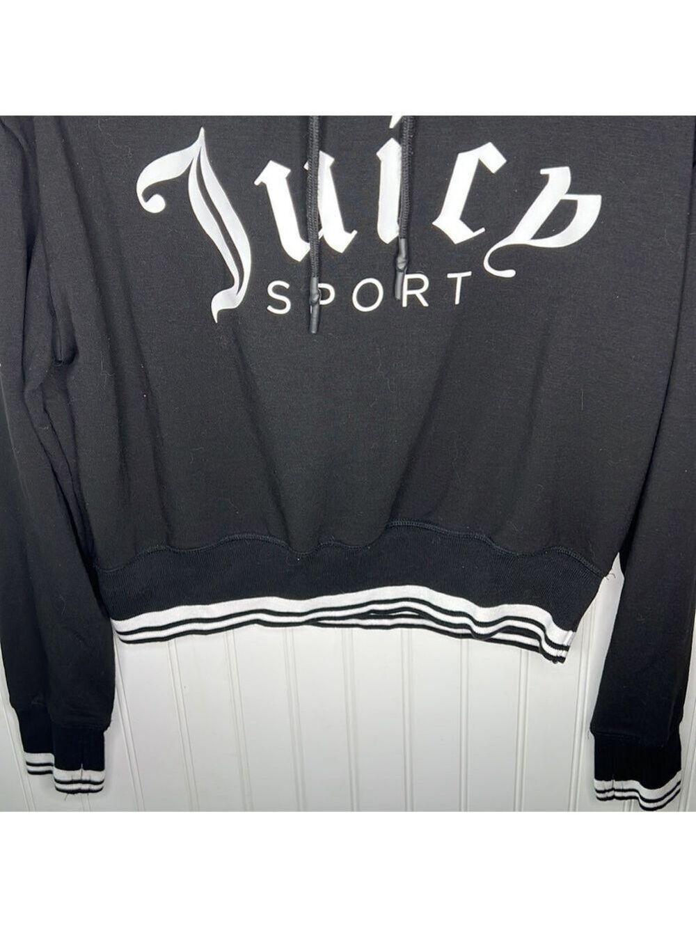 Juicy Cropped Pull Over Logo Hoodie Size Small - Picture 5 of 12